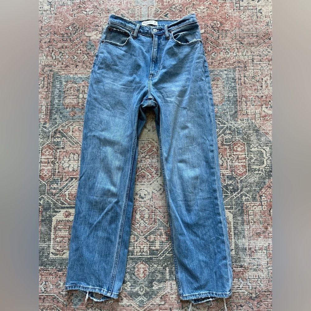 Abercrombie and Fitch The Ankle Straight Ultra High Rise/Size 26 or 2 CURVE LOVE